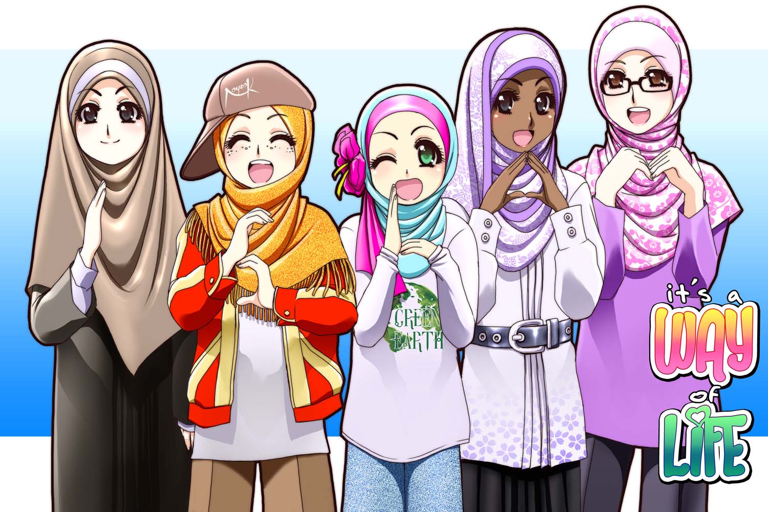 Gambar Kartun Muslimah Gaul Top Gambar